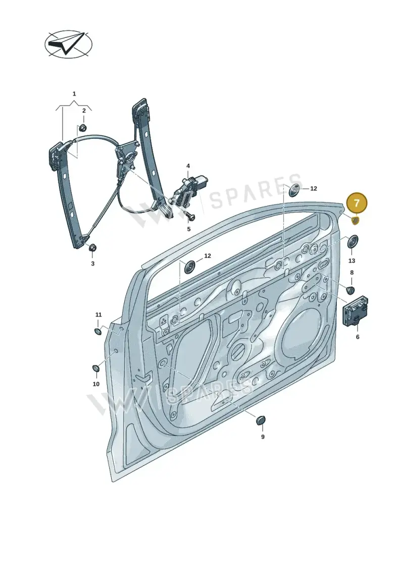 8K0837111B41 — Audi A5 Limo 2.0 (2024-) diagram 8wk837060, position 7