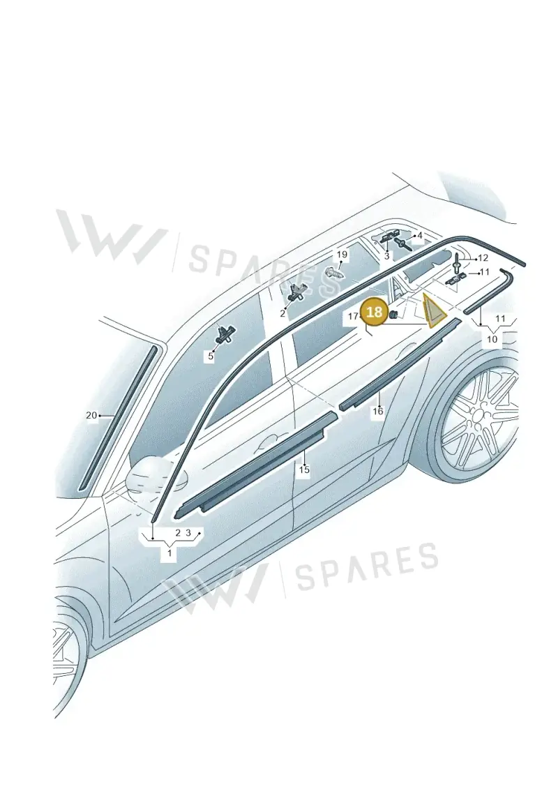 8K0839723 — Audi RS3 Limousine (2017-2020) diagram 853853100, position 18