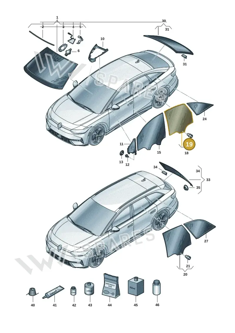 8K0845867 — Volkswagen ID.7 (2023-2025) diagram 14b845000, position 19