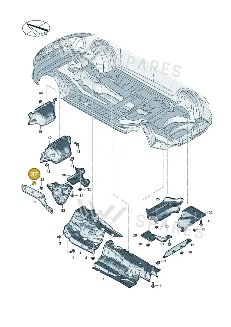 8K0863203 — Audi A5 Limo 2.0 (2024-) diagram 8wk804000, position 37