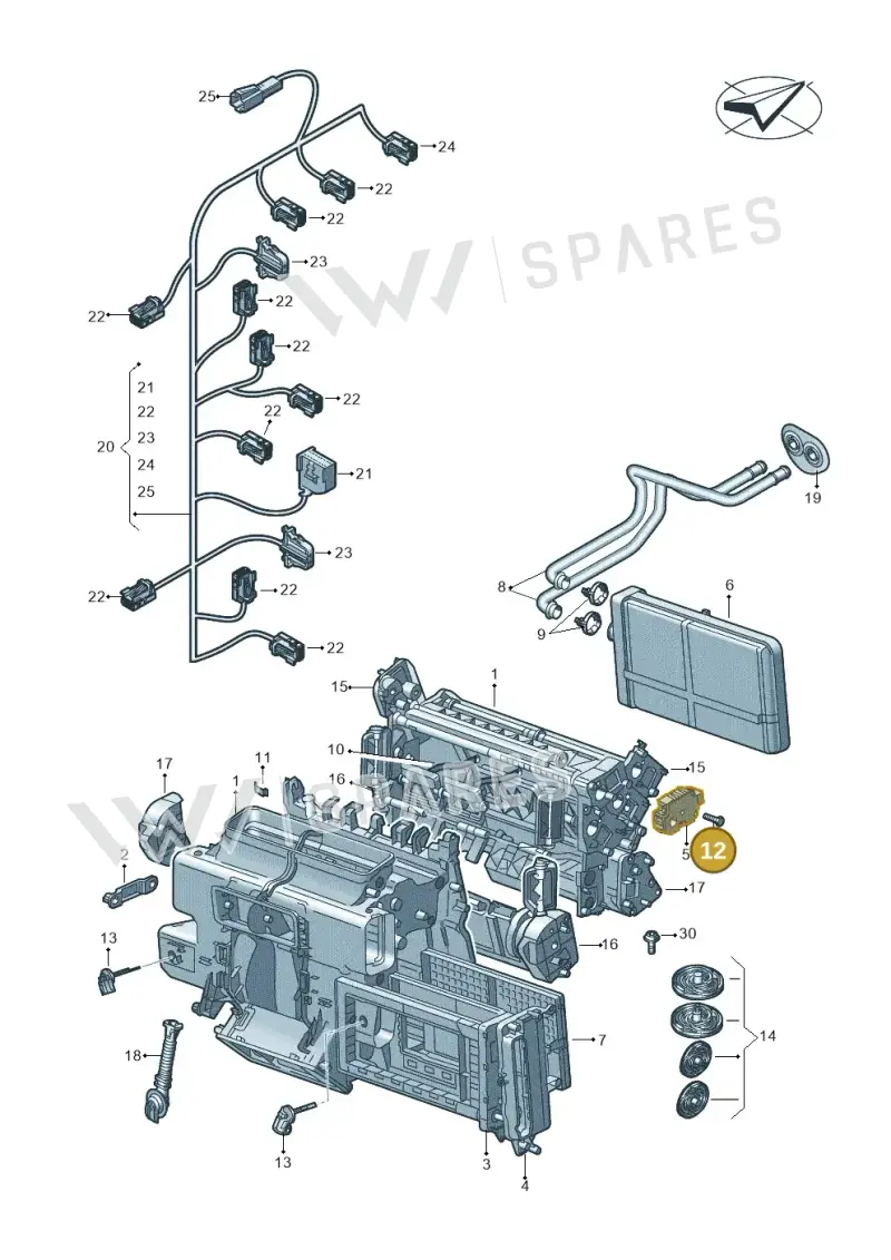 8K0898540 — Audi RS6 Avant (2019-) diagram 435820021, position 12