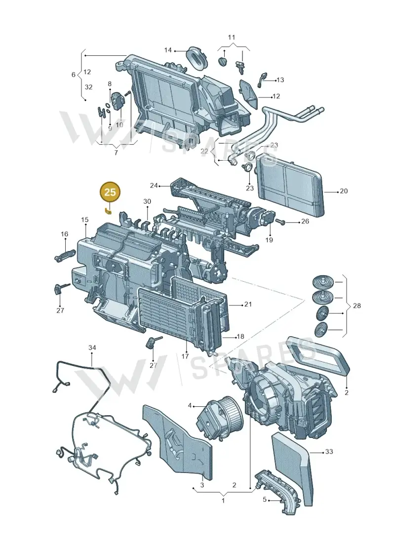 8K0898540A — Audi A4L 2.0 (2016-) diagram 216820210, position 25