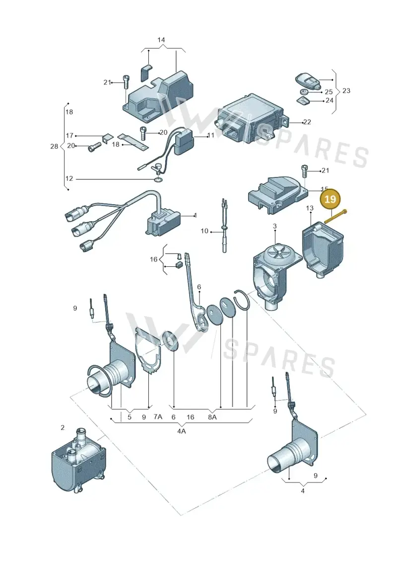 8K0898919 — Audi Q5 qu. 2.0 (2009-2018) diagram 687819015, position 19