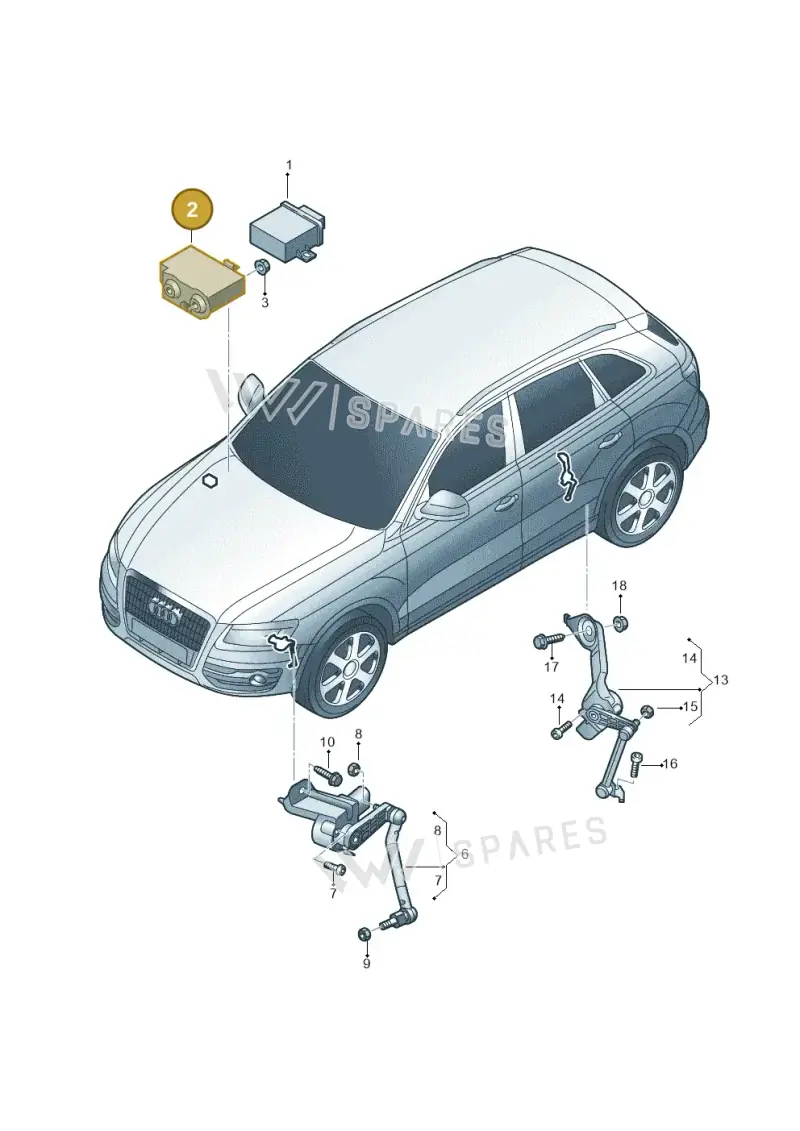 8K0907366 — Audi Q5 qu. 2.0 TDI (2012-2017) diagram 751941250, position 2
