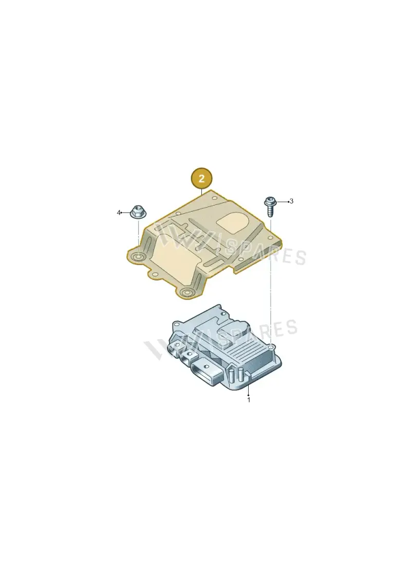 8K0907731 — Audi A7 Sportback (2014-2018) diagram 758907230, position 2