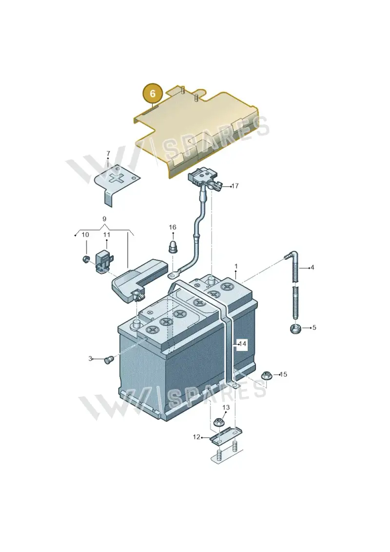 8K0915429F — Audi Q7 qu. 3.0 TDI (2015-2019) diagram 859915000, position 6
