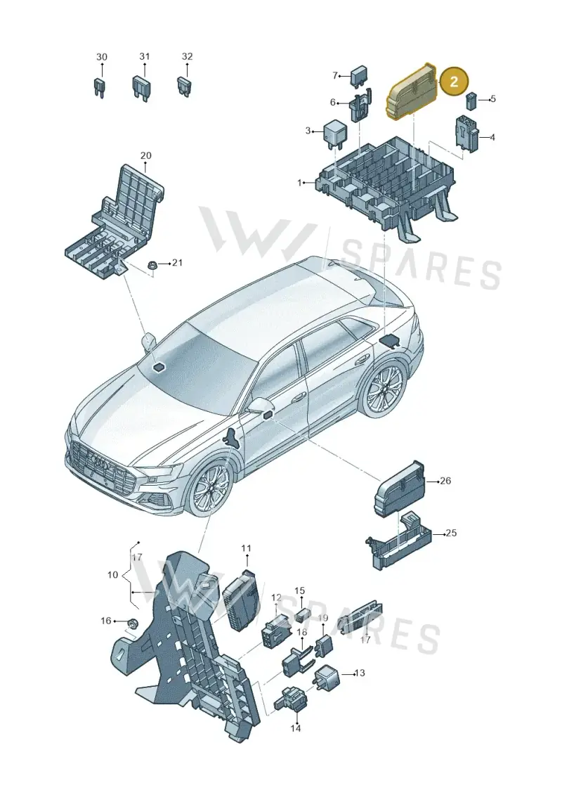 8K0941824 — Audi RS Q8 Quattro (2019-) diagram 429937000, position 2
