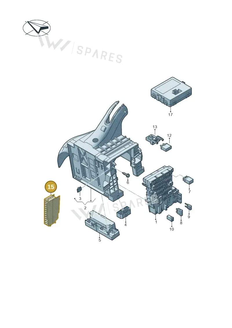 8K0941824D — Audi A1 sportback 1.0 (2018-) diagram 592937000, position 15