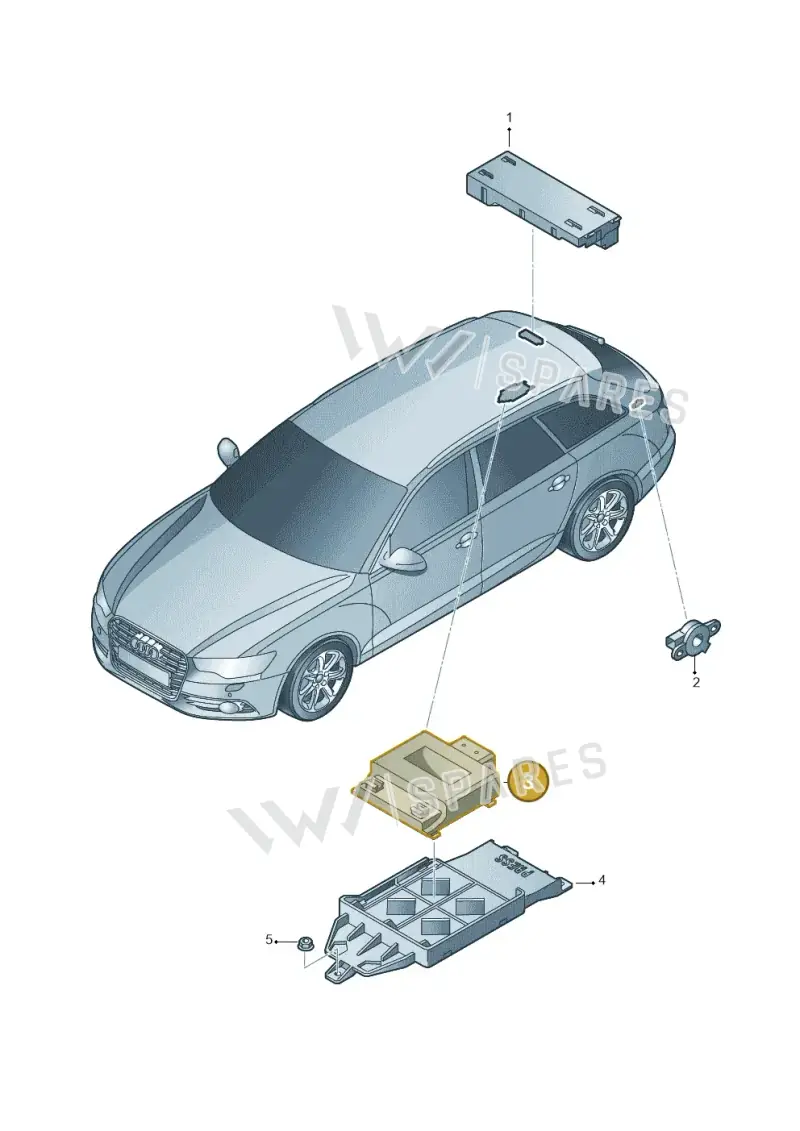 8K0959663D — Audi RS6 Avant (2013-2018) diagram 738959400, position 3
