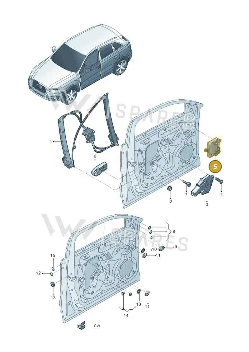 8K0959793M — Audi Q5 qu. 2.0 (2009-2018) diagram 687837060, position 5