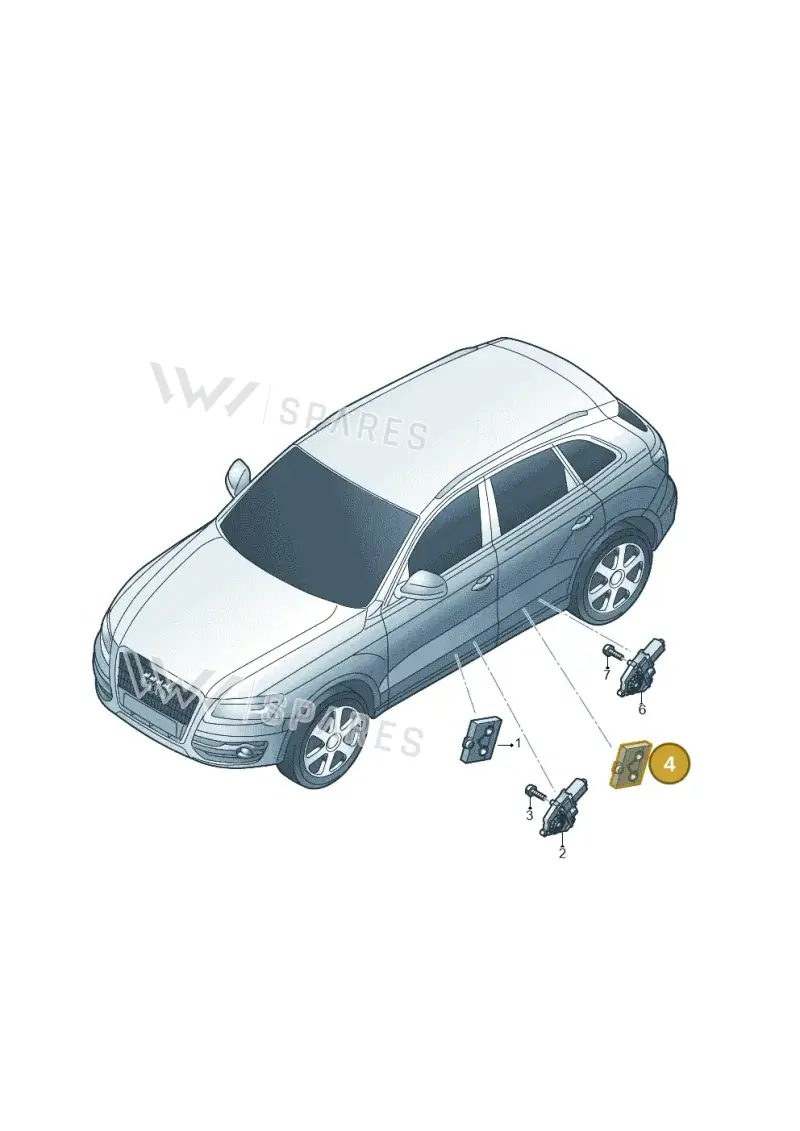 8K0959795G — Audi Q5 qu. 2.0 TDI (2008-2012) diagram 647959100, position 4