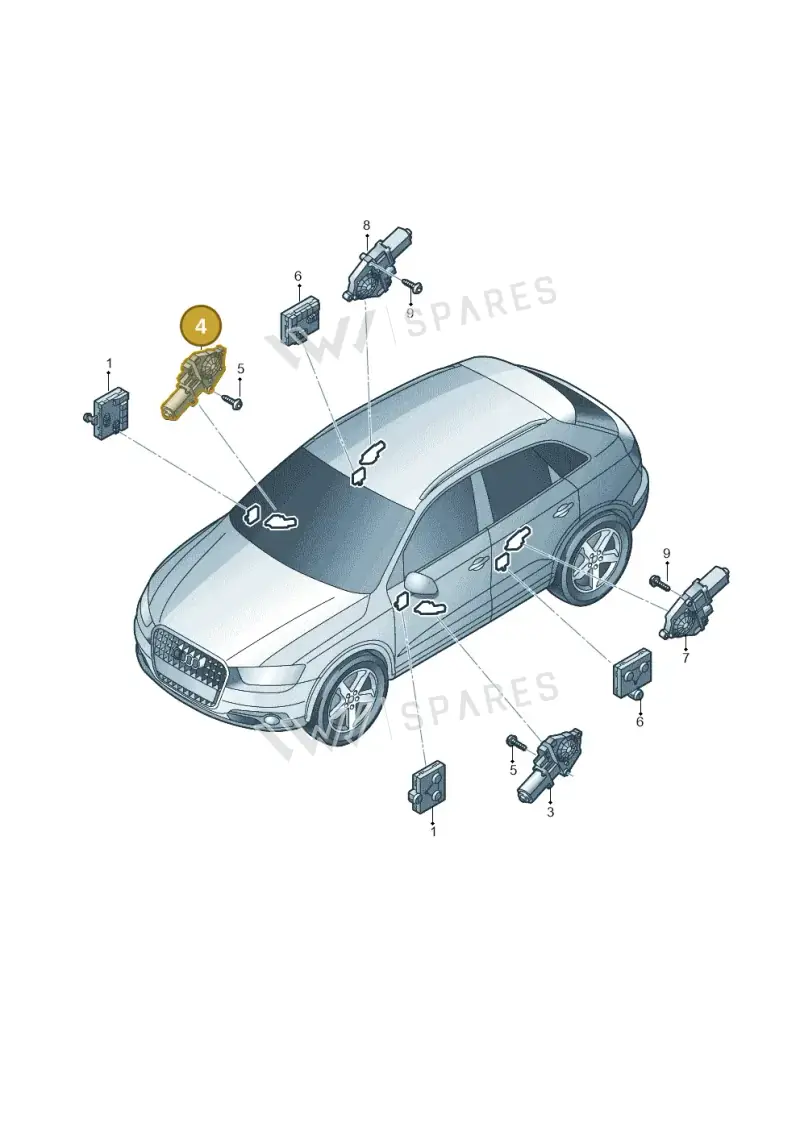 8K0959802B — Audi Q3 1.4 (2016-) diagram 728959100, position 4