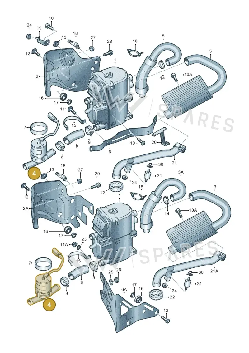 8K0965561 — Audi Q5 qu. 2.0 TDI (2012-2017) diagram 620819160, position 4