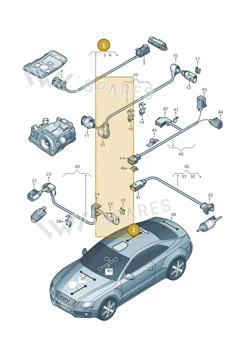 8K0971100D — Audi Q5 qu. 2.0 TDI (2012-2017) diagram 620972300, position 1