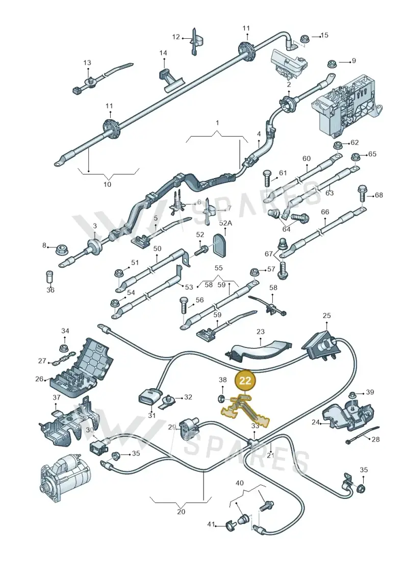 8K0971502AB — Audi Q5 qu. 2.0 TDI (2012-2017) diagram 647972030, position 22