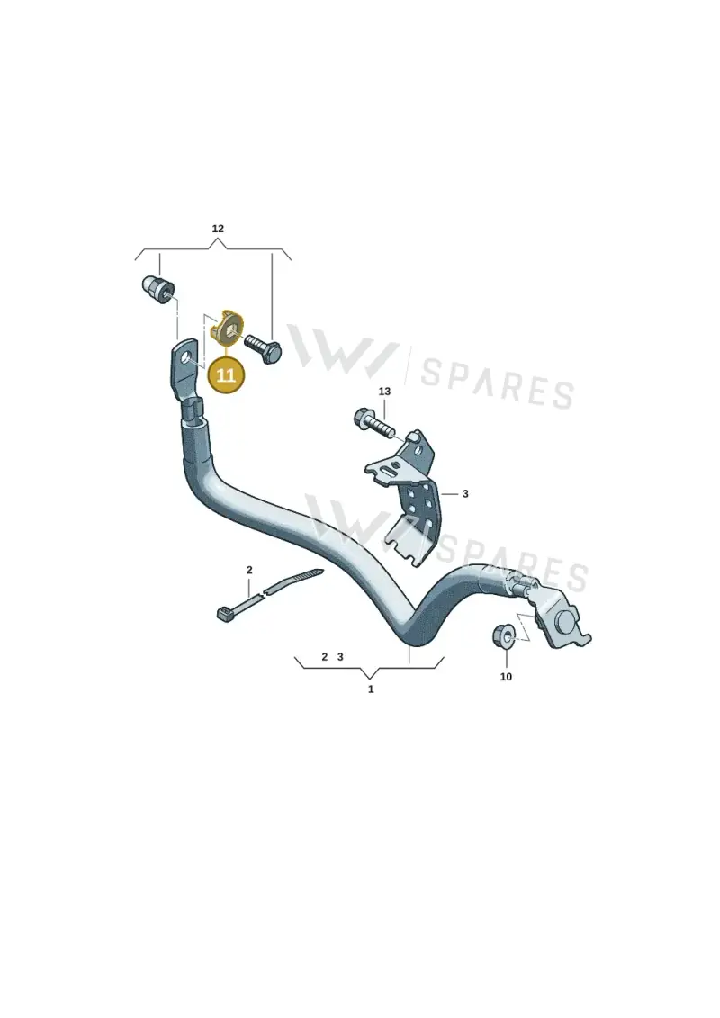 8K0971824AF — Audi A5 Limousine (2024-2025) diagram 8wk972065, position 11