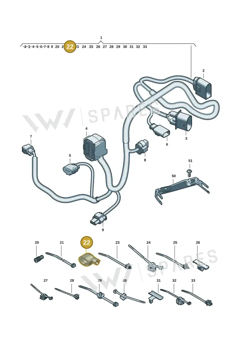 8K0971921F — Audi A5 Limo 2.0 (2024-) diagram 8wk972810, position 22