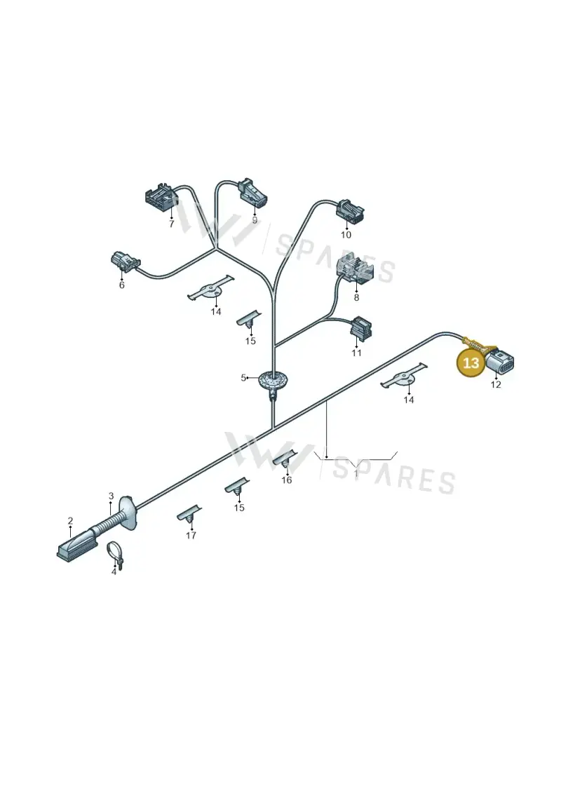 8K0971921K — Audi RS3 Limousine (2017-2020) diagram 745972370, position 13