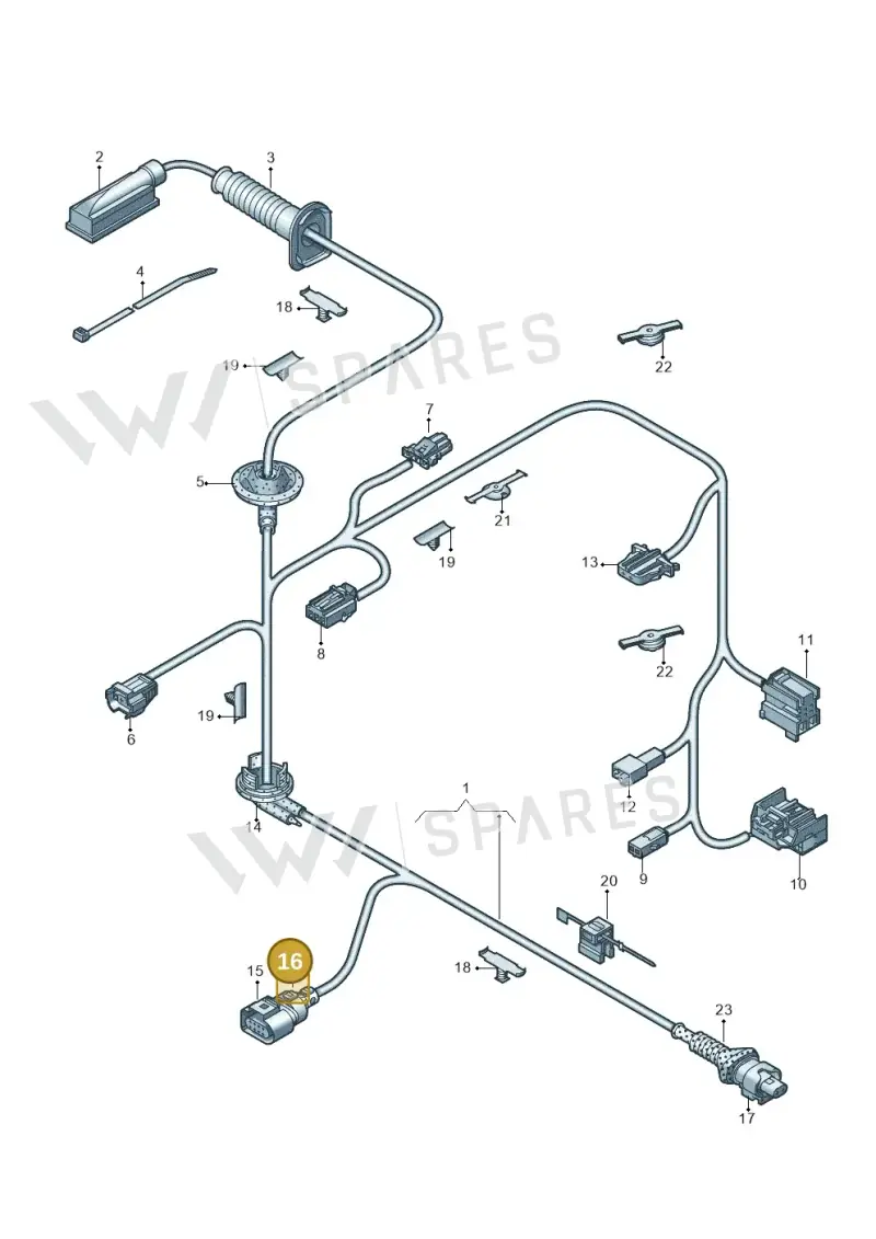 8K0971921K — Audi Q2 2.0 TDI (2016-2018) diagram 803972330, position 16