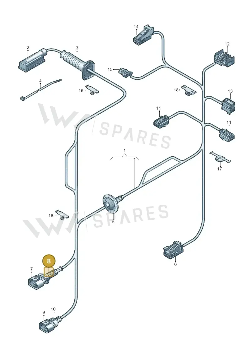 8K0971921K — Audi Q2 2.0 TDI (2016-2018) diagram 803972370, position 8