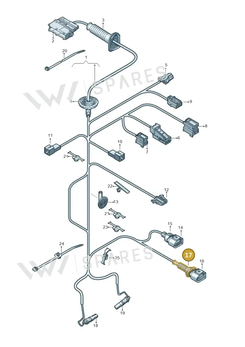 8K0971921K — Audi Q5 (2016-2020) diagram 896972370, position 17