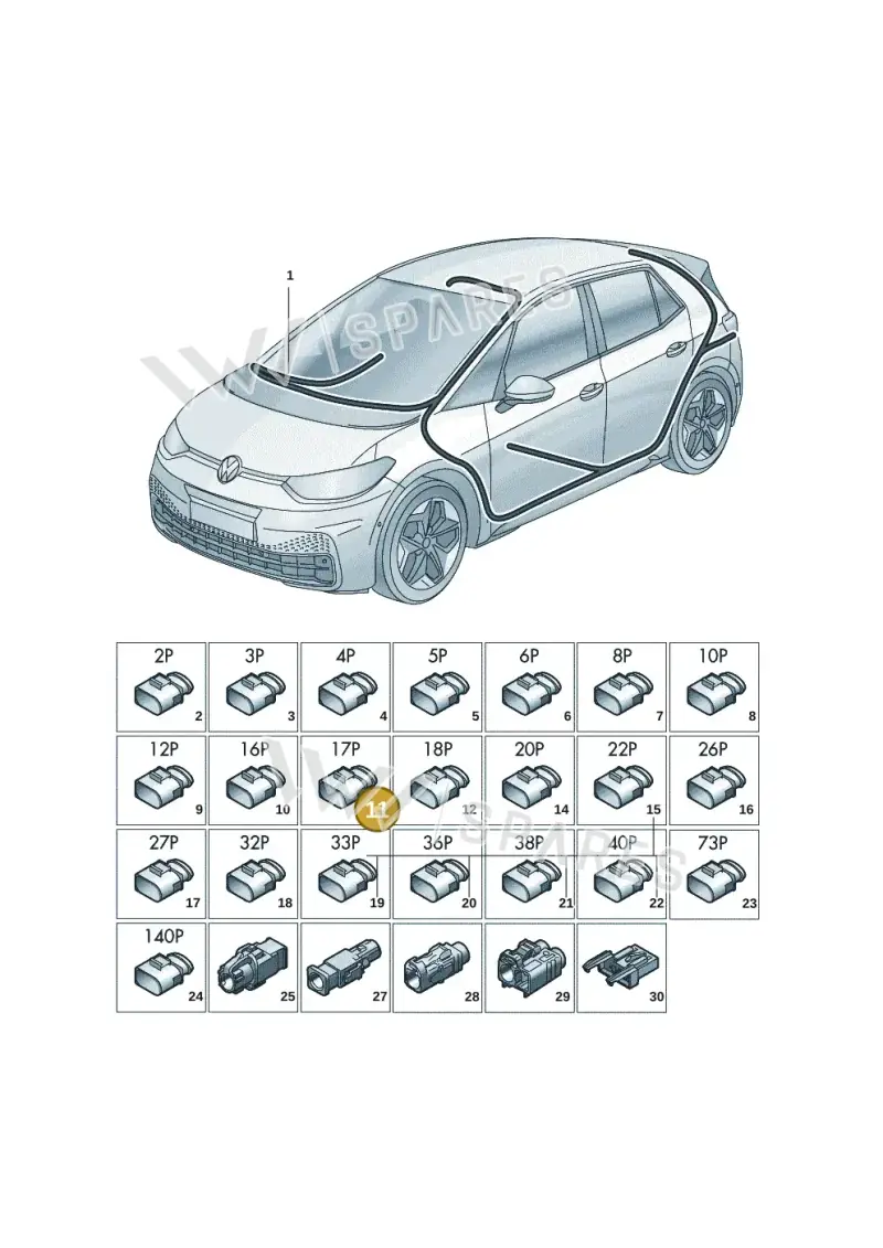 8K0972483B — Skoda Enyaq (2020-2021) diagram 10a971090, position 11