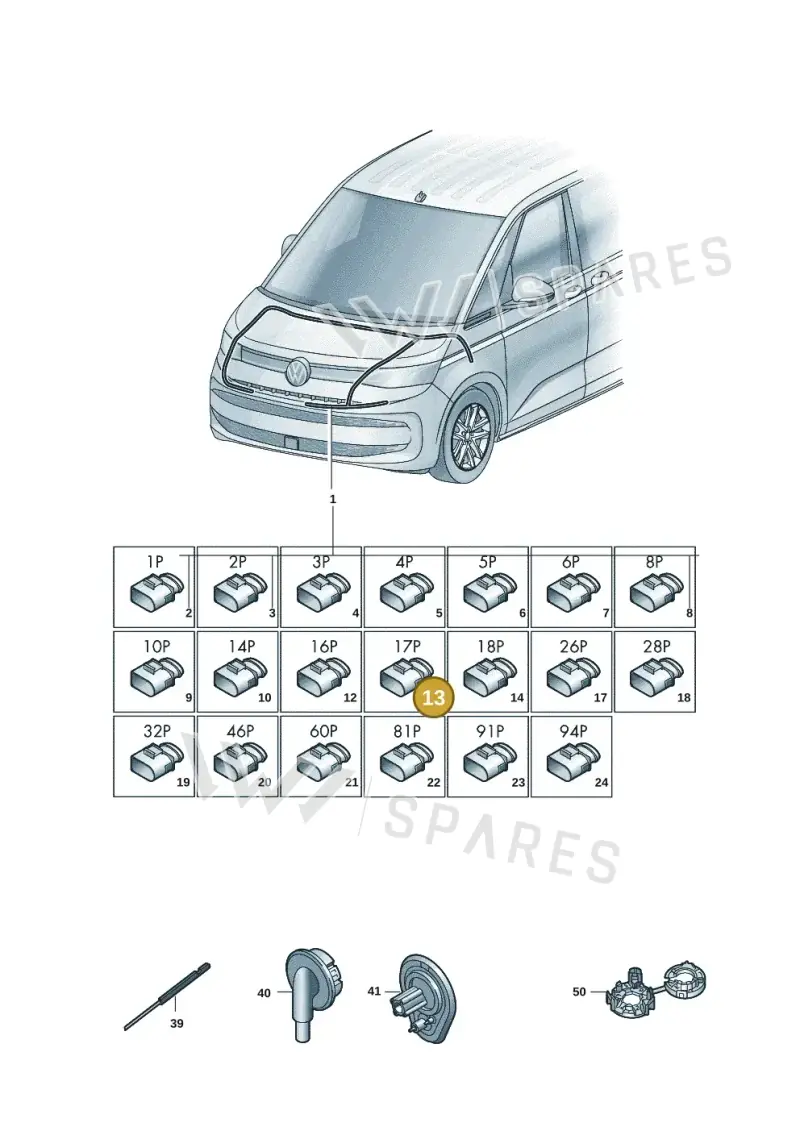 8K0972483B — Volkswagen Multivan (2021-2025) diagram 7t0971800, position 13