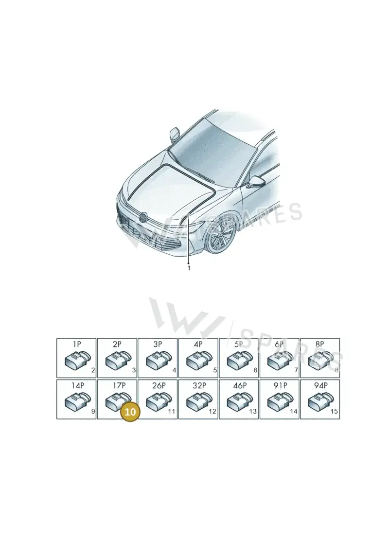 8K0972483D — Volkswagen Passat Estate (2023-2025) diagram 3j0971800, position 10