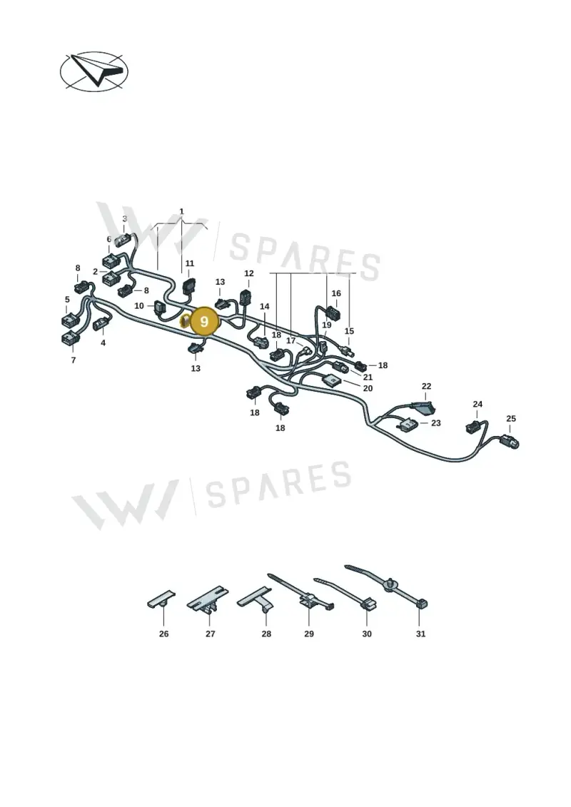8K0972706 — Audi RS e-tron GT (2020-2025) diagram 4j1972660, position 9