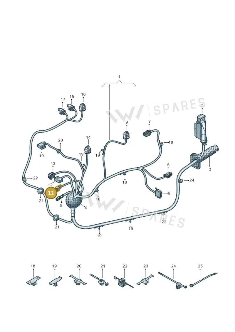 8K0972994 — Audi RS6 Avant (2019-) diagram 435972330, position 11