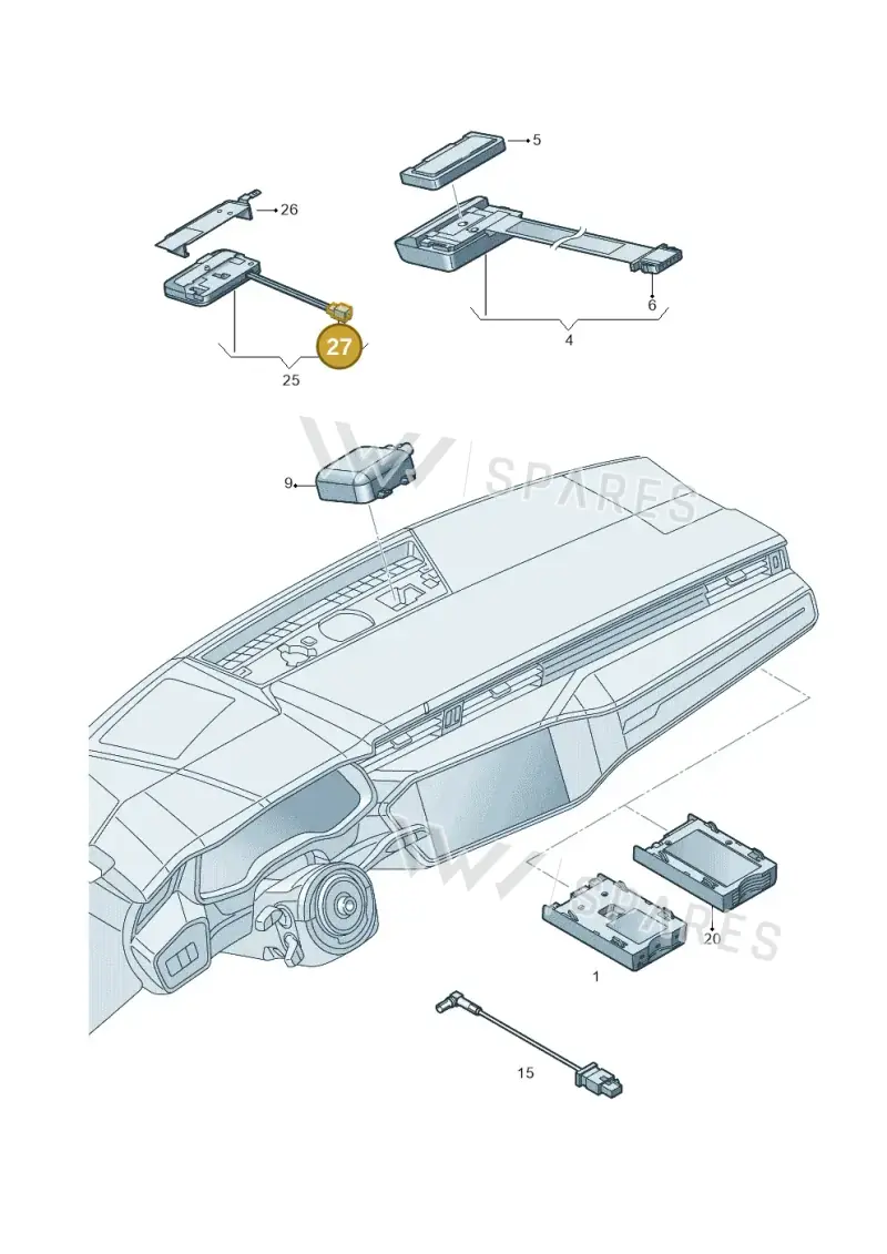 8K0972994C — Audi RS6 Avant (2019-) diagram 435035570, position 27