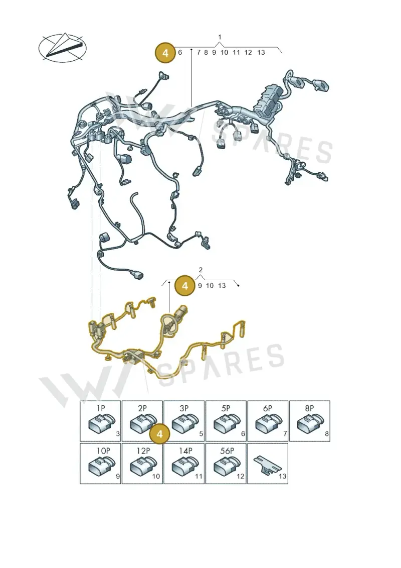 8K0973702E — Audi Q8 Quattro 3,0 (2018-) diagram 896971430, position 4