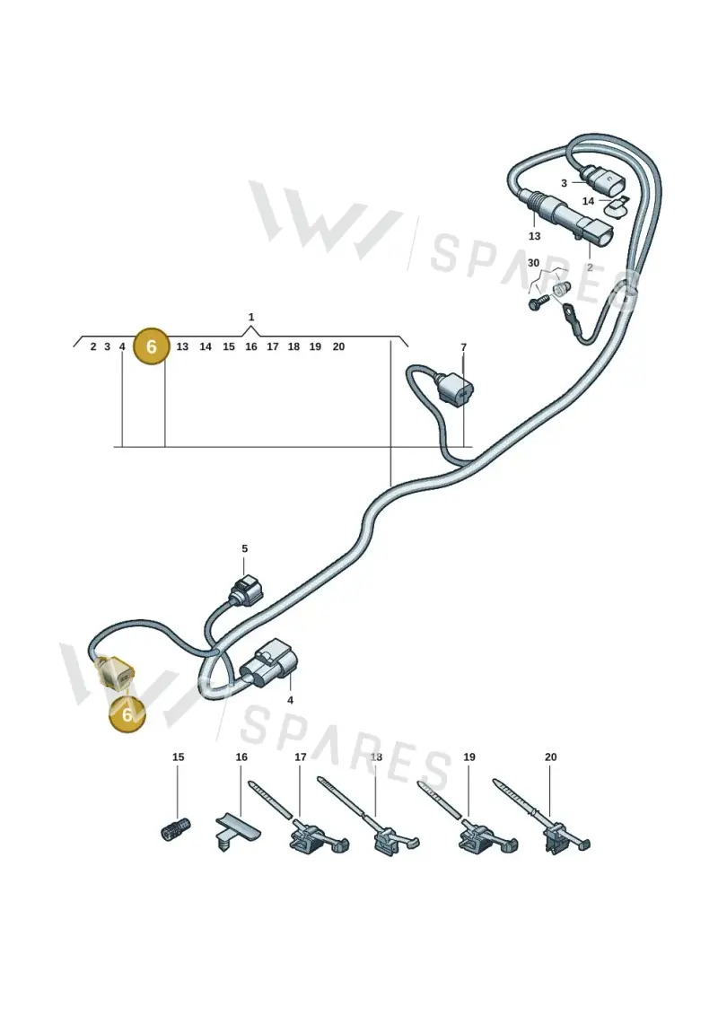8K0973702G — Audi A5 Limo 2.0 (2024-) diagram 8wk972750, position 6