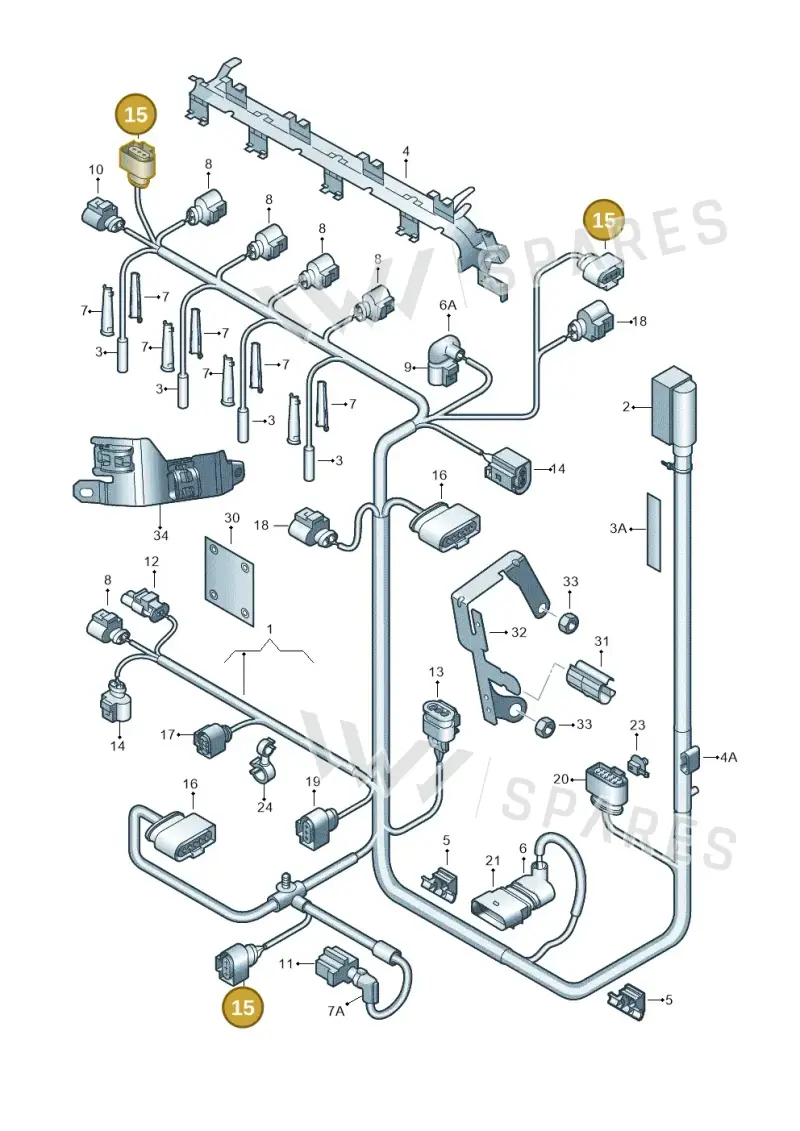 8K0973703F — Audi Q3 2.0 TDI (2014-2019) diagram 634971080, position 15