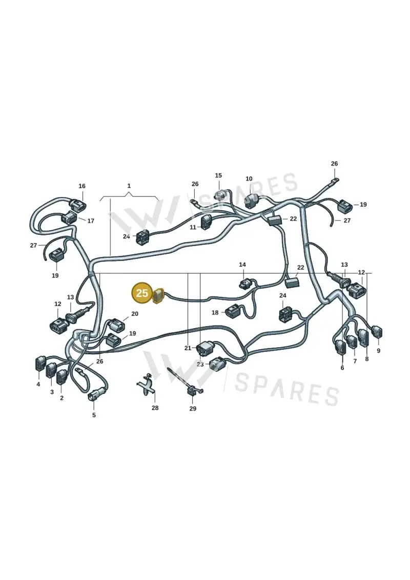 8K0973705H — Audi RS e-tron GT (2020-2025) diagram 4j1971150, position 25