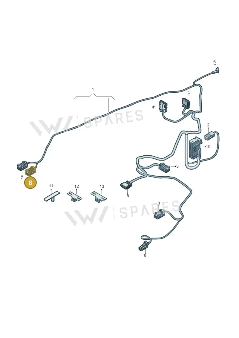 8K0973754B — Audi Q4 Sportback (2021-2022) diagram 89a972400, position 8