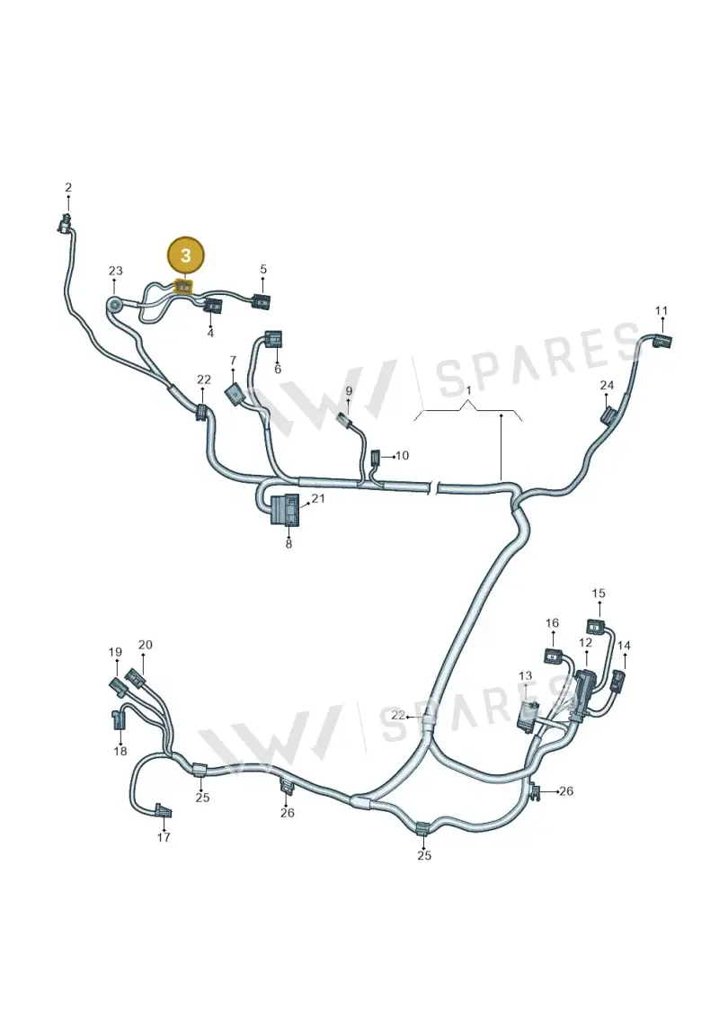 8K0973754C — Audi A8L (2017-2022) diagram 838972400, position 3