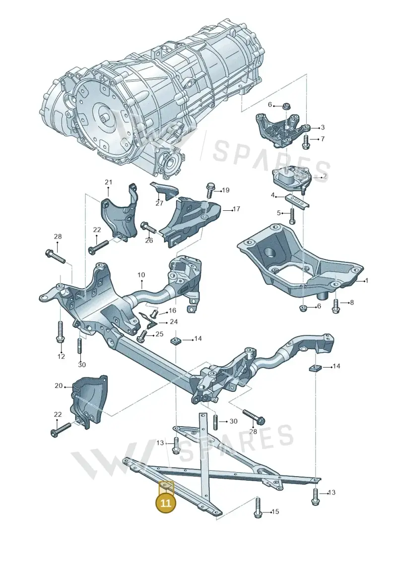 8K1399345E — Audi Q5 qu. 2.0 TDI (2012-2017) diagram 751399300, position 11