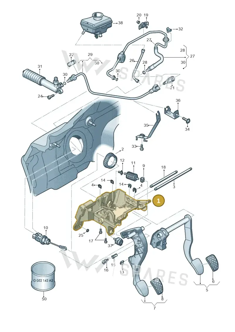 8K2721117 — Audi Q5 qu. 2.0 TDI (2012-2017) diagram 670721300, position 1