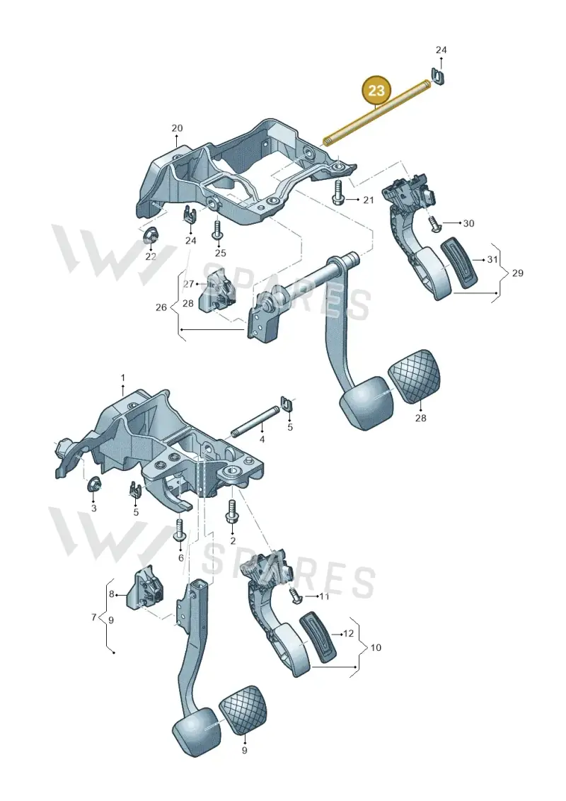 8K2721329 — Audi Q8 e-tron (2018-2020) diagram 586723250, position 23