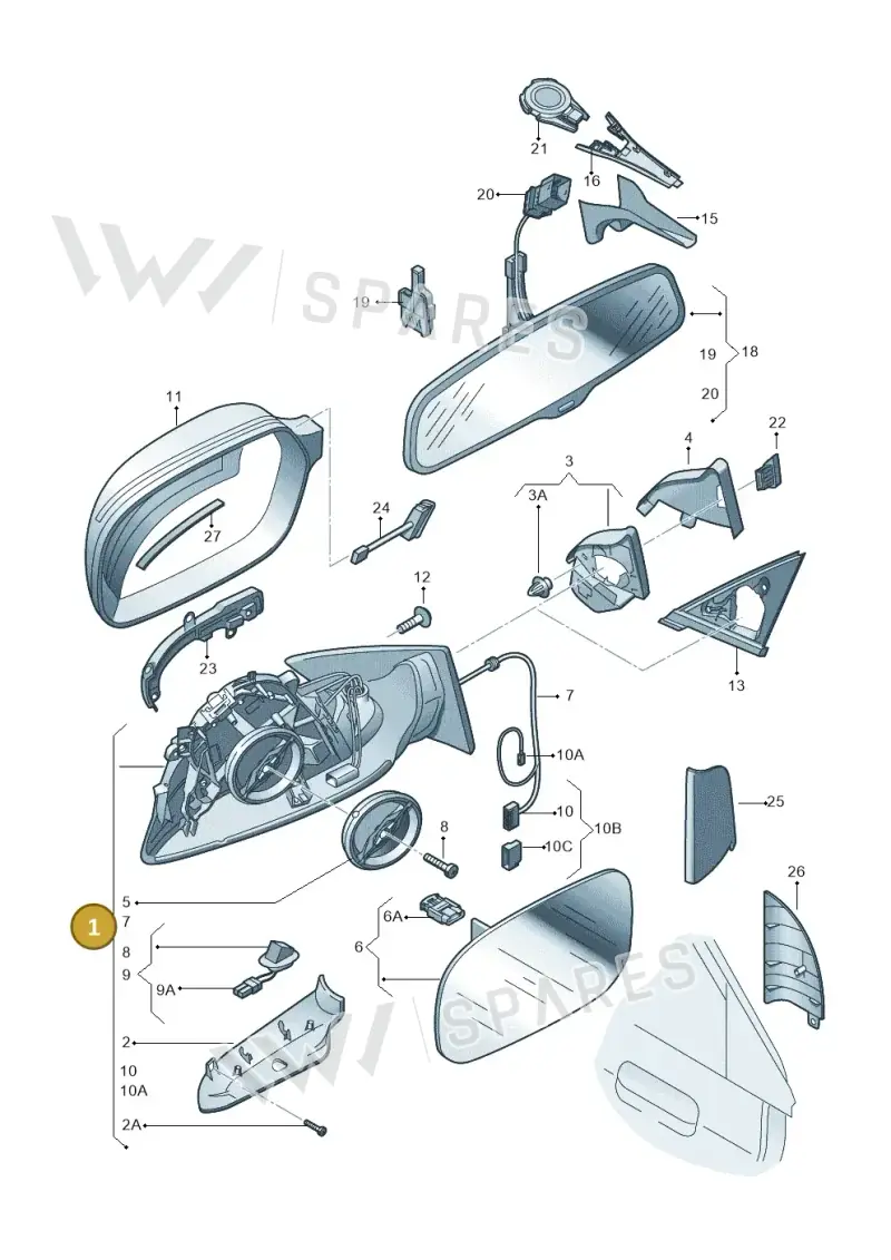 8K2857409G01C — Audi A4 Av. Allroad (2008-2016) diagram 620857400, position 1