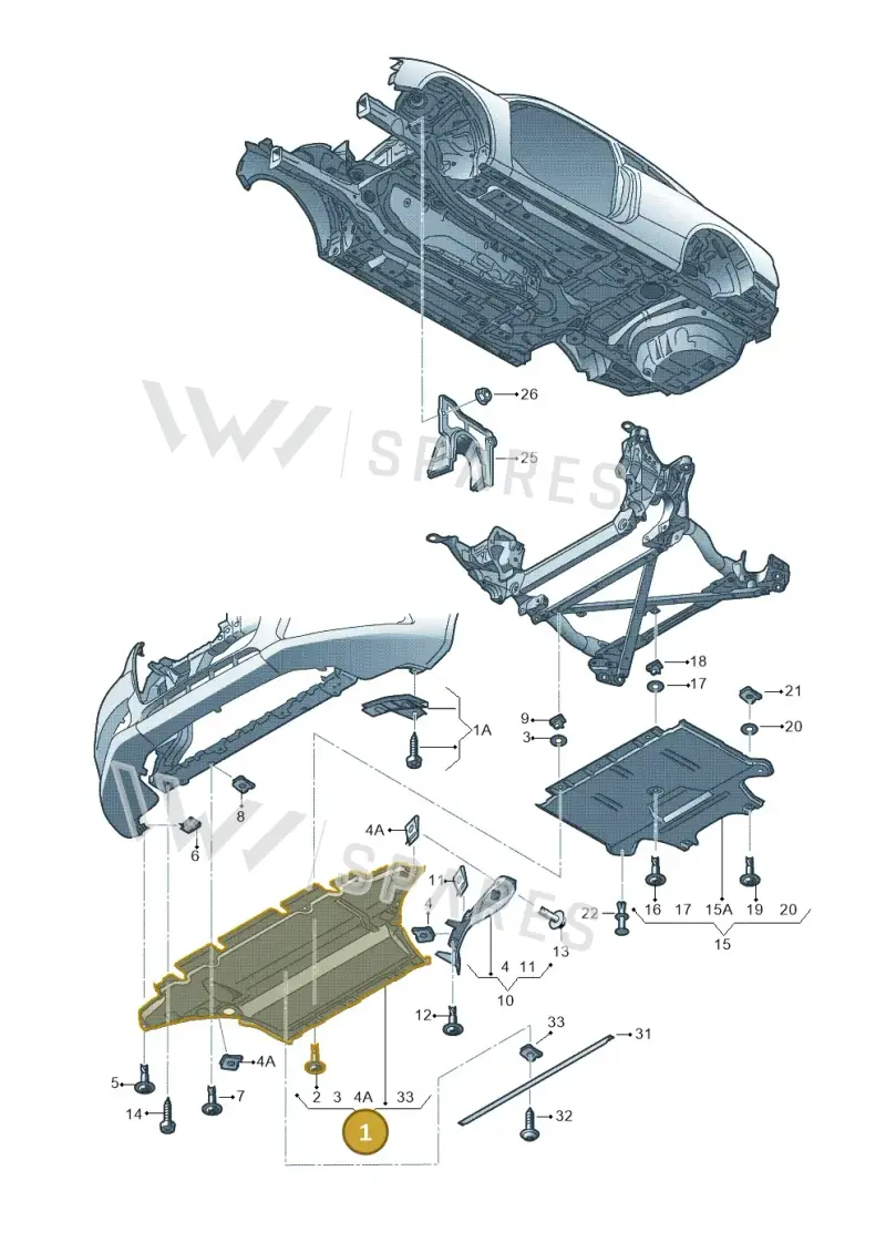 8K9863821D — Audi A4 Av. Allroad (2008-2016) diagram 620863250, position 1