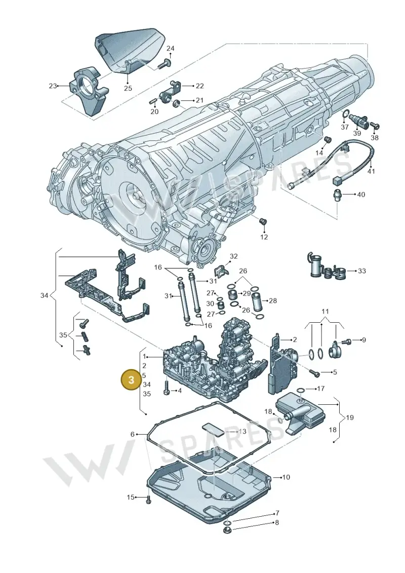 8K9927156EX — Audi A4 Av. Allroad (2008-2016) diagram 647325800, position 3
