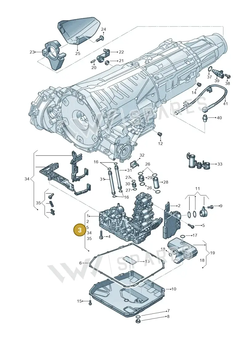 8K9927156FX — Audi A4 Av. Allroad (2008-2016) diagram 647325800, position 3