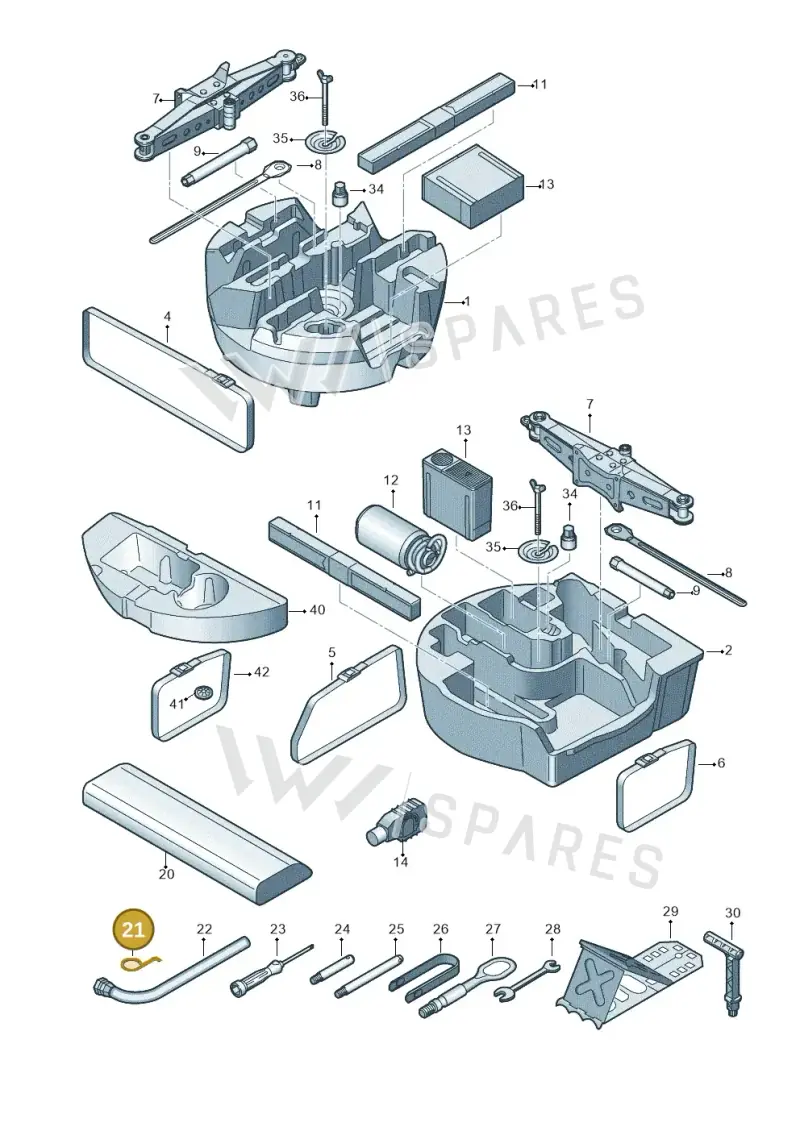 8L0012243A — Audi RS Q8 Quattro (2019-) diagram 429011100, position 21