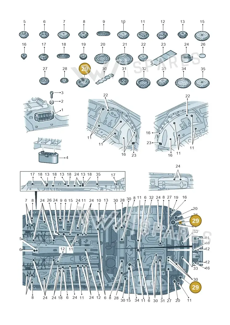 8L0803593 — Audi RS Q8 Quattro (2019-) diagram 429803035, position 29