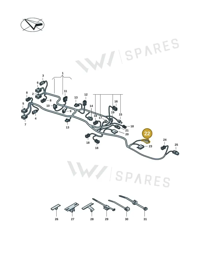 8L0971883 — Audi RS e-tron GT (2020-2020) diagram 4j1972660, position 22