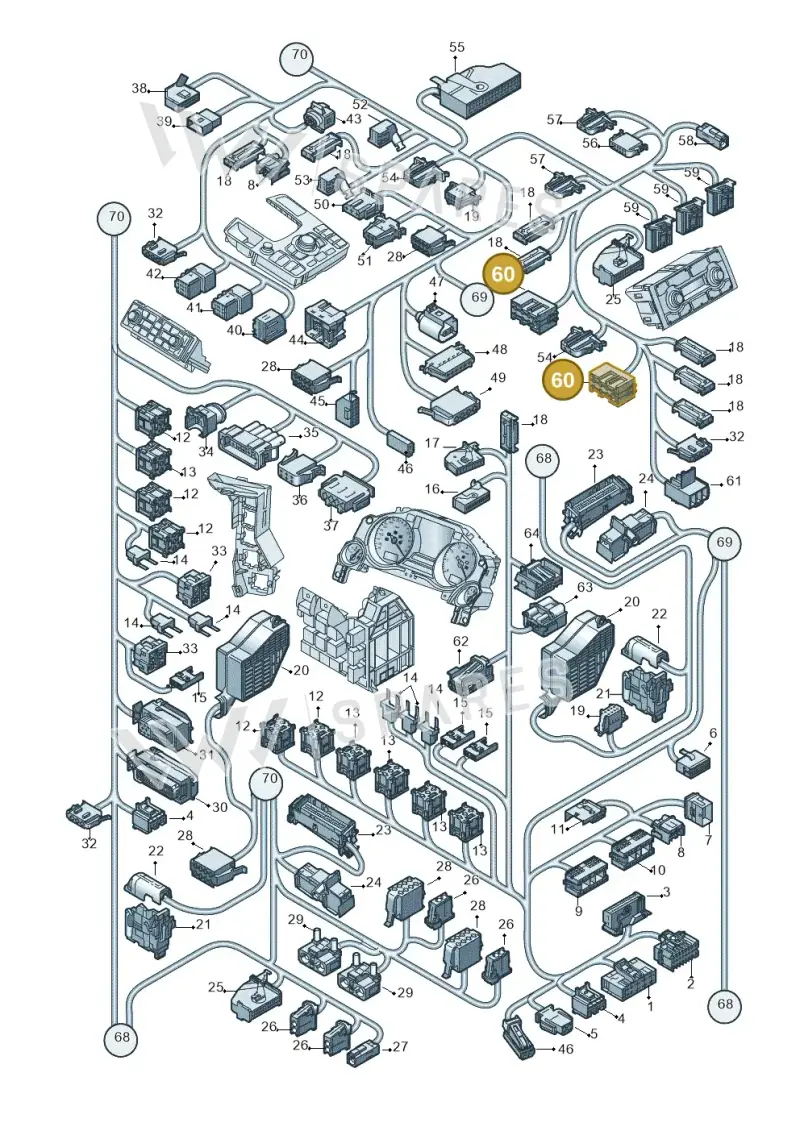 8L0971971 — Audi A8/S8/qu. lang    08> (2007-) diagram 291971820, position 60