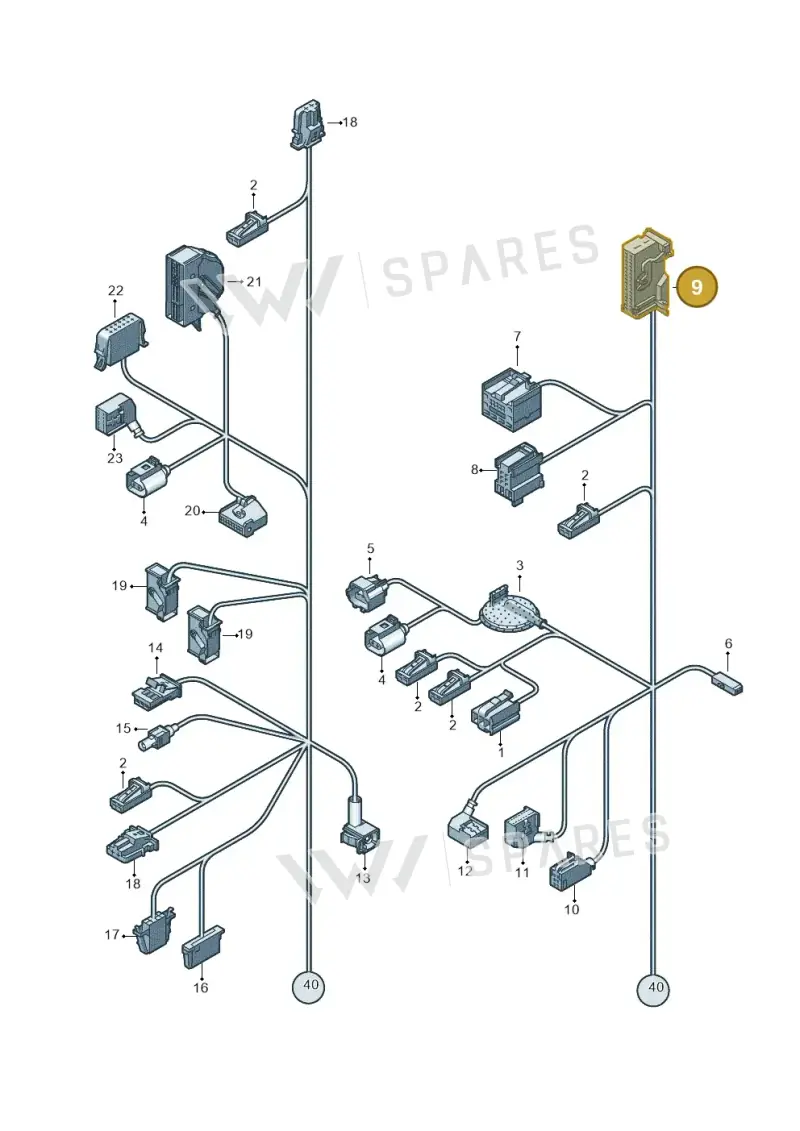 8L0972977 — Audi R8                08> (2007-) diagram 618971850, position 9