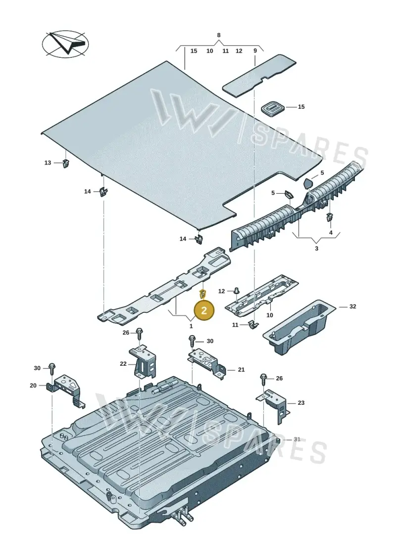 8L4867276 — Audi A5 Limo 2.0 (2024-) diagram 8wh863850, position 2